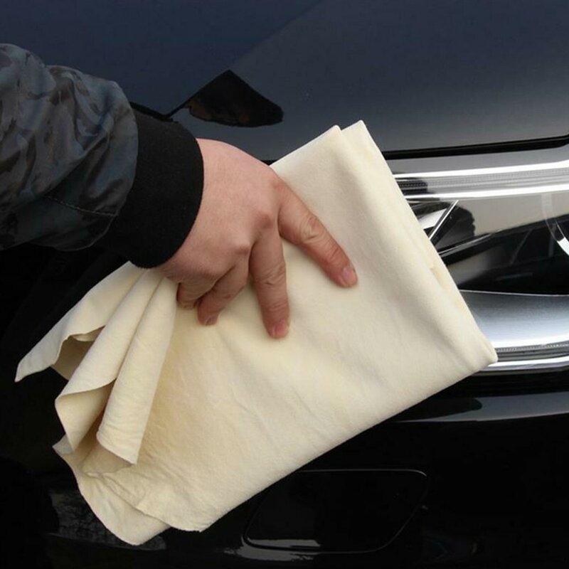 Toalhas de lavagem de carro de couro de camurça natural super absorvente carro janela de casa pano de limpeza de secagem de vidro toalha de lavagem de carro seco rápido