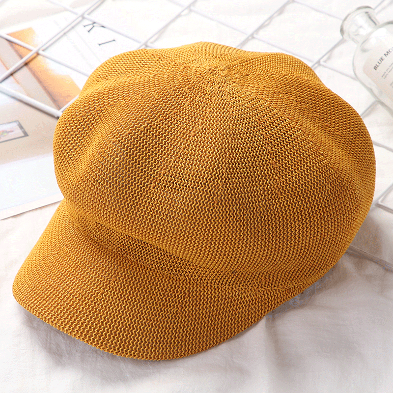 Topi jerami musim panas baru untuk wanita, topi pelindung terik matahari, topi luar ruangan kasual, topi oktagonal