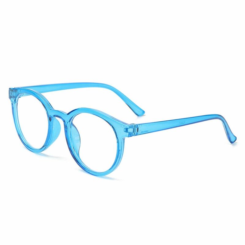 Okrągłe okulary komputerowa ochrony przenośne okulary okulary dla dzieci Ultra lekka rama światło anty-niebieskie