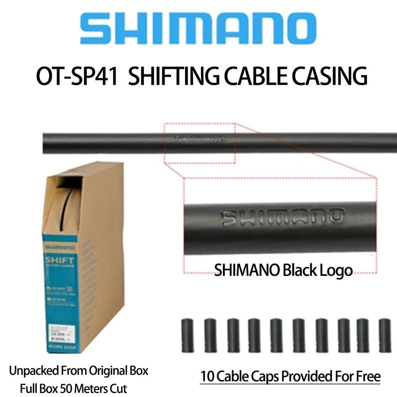 SHIMANO CASING kabel pemindah SP41, ORIGINAL OT-SP41 Shift Casing luar 1/2/3m (dilepas dari kotak untuk dijual Dijual tanpa kotak)
