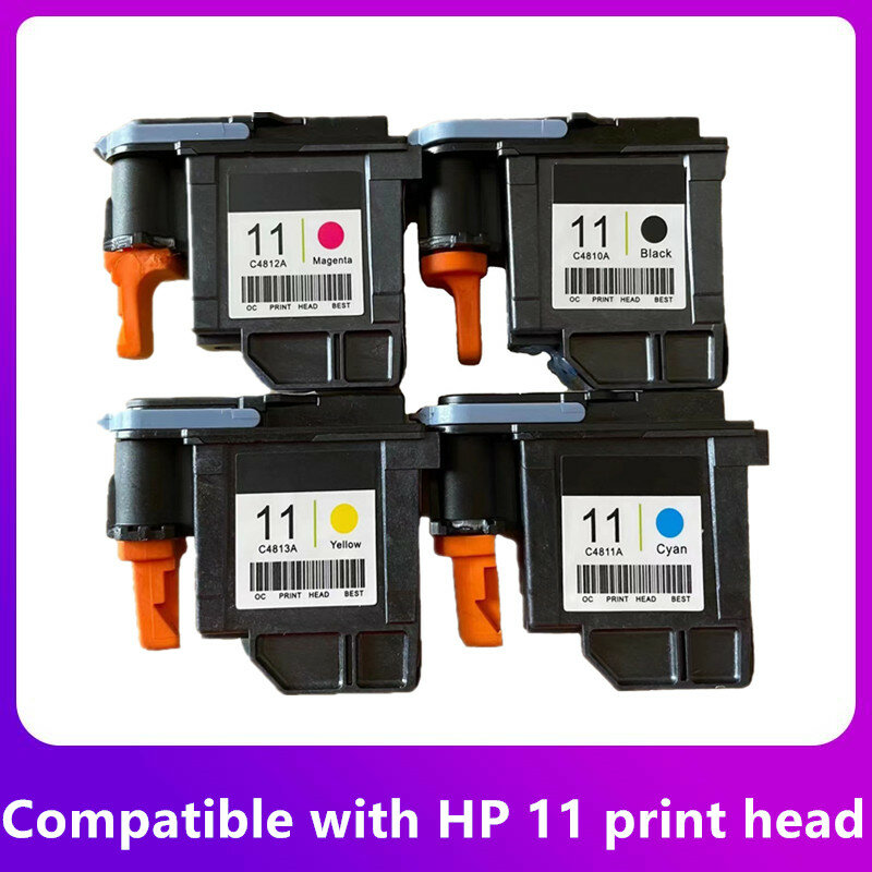 Cabezal de impresión Compatible con hp 11, para hp11, Designjet 70, 100, 110, 500, 510, 500PS, C4810A, C4811A, C4812A, C4813A