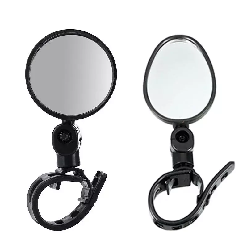 Cermin spion stang sepeda putaran dapat diatur, cermin cembung sudut lebar pasang di setang cermin spion tambahan sepeda