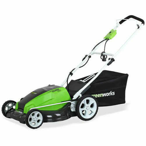New  21-Inch 13 Amp Corded Electric Lawn Mower Green/Black