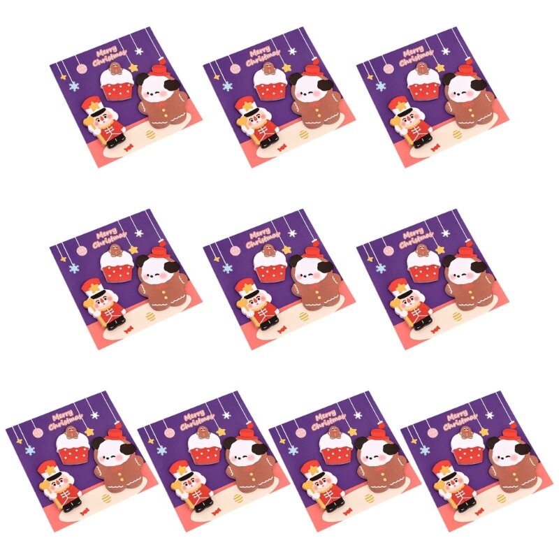 Weihnachten Haftnotizen Mini Niedliches Notizpapier, selbstklebend, 20 Blatt/Block für Studenten, Kinder, Belohnungen, Dropship