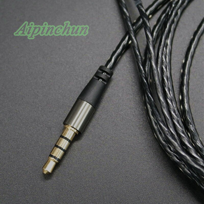 Aipinchun Earphone Kabel dengan Volume Controller Penggantian Kabel untuk Audio Technica Headphone ATH-IM04 IM03 IM02 IM01 IM50 IM70