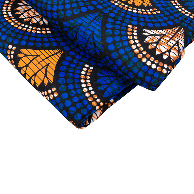 2023 áfrica impresso tecido de cera poliéster ponto padrão design requintado moda alta qualidade macio nigeriano cera real 6 metros
