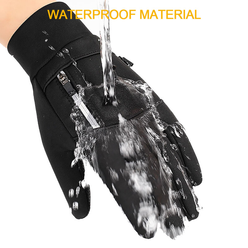 KoKossi-guantes cálidos Unisex para correr, protectores de manos de dedo completo para deportes al aire libre, resistentes al viento, impermeables, antideslizantes para pantalla táctil, ciclismo y trotar
