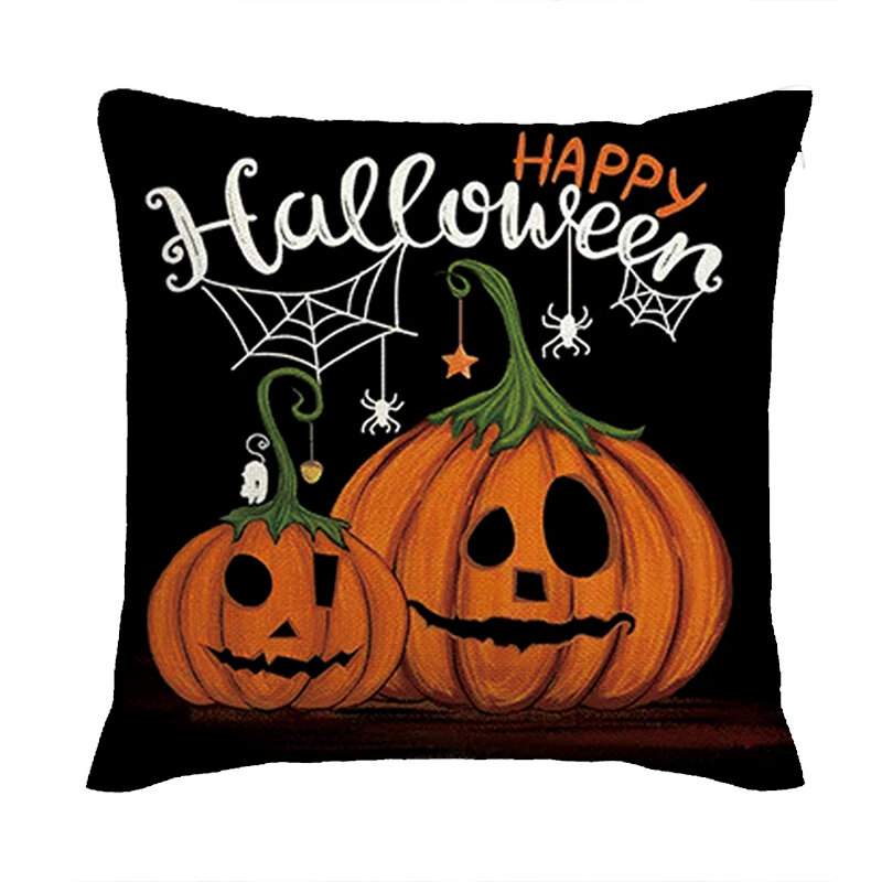 45cm buon natale fodera per cuscino federa 2023 Halloween decorazione per la casa decorazione di Halloween sedie a sdraio cuscini divano