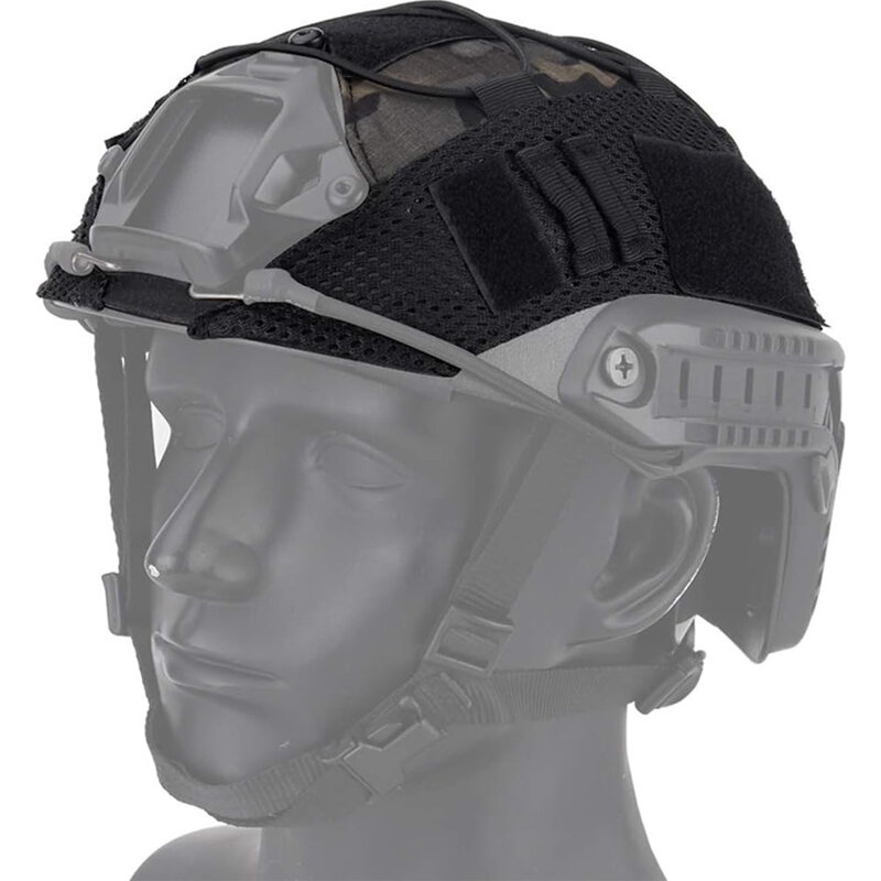Cubierta de casco táctico Airsoft Paintball, paño para casco Fast MH PJ BJ, accesorios militares de nailon 500D sin casco