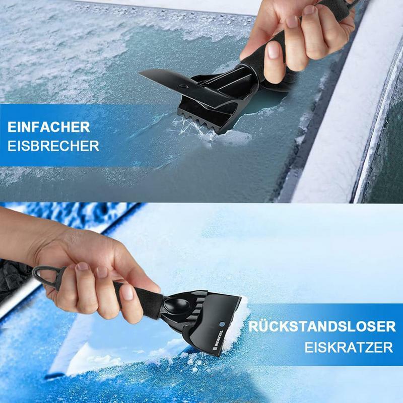 Ice Scraper For Car Windshield Snow Removal & Frost Remover Accessories With Foam Handle Window Scraper To Remove Snow Frost