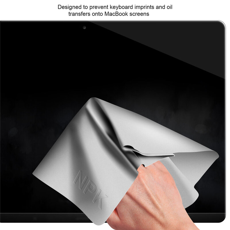 Film pelindung Microfiber tahan debu, sarung selimut Keyboard Notebook kain pembersih layar Laptop untuk MacBook Pro 13/15/16 inci
