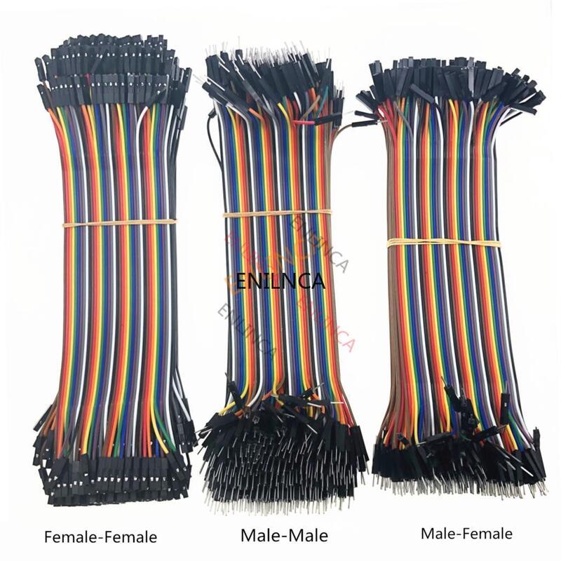 Câble Dupont 40 broches mâle à mâle + mâle à femelle femelle à femelle, fil de raccordement pour kit de bricolage, 10cm, 20cm, 30cm, 40-120 pièces