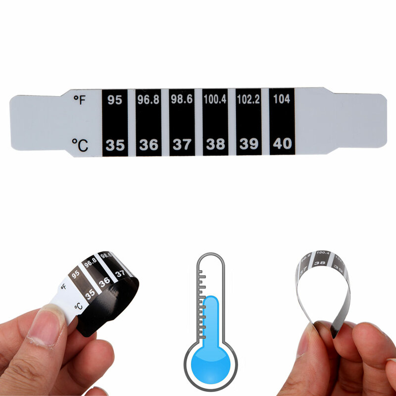 Termometer Bayi Perawatan Dahi Balita Fleksibel yang Dapat Digunakan Kembali untuk Monitor Kesehatan DropShipping Baru