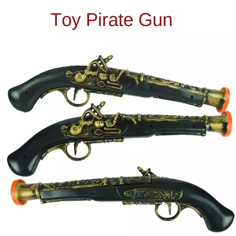 코스프레 해적 소품 시뮬레이션 무기 어린이 해적 총, 할로윈 가장 무도회 파티 코스튬, 어린이 선물
