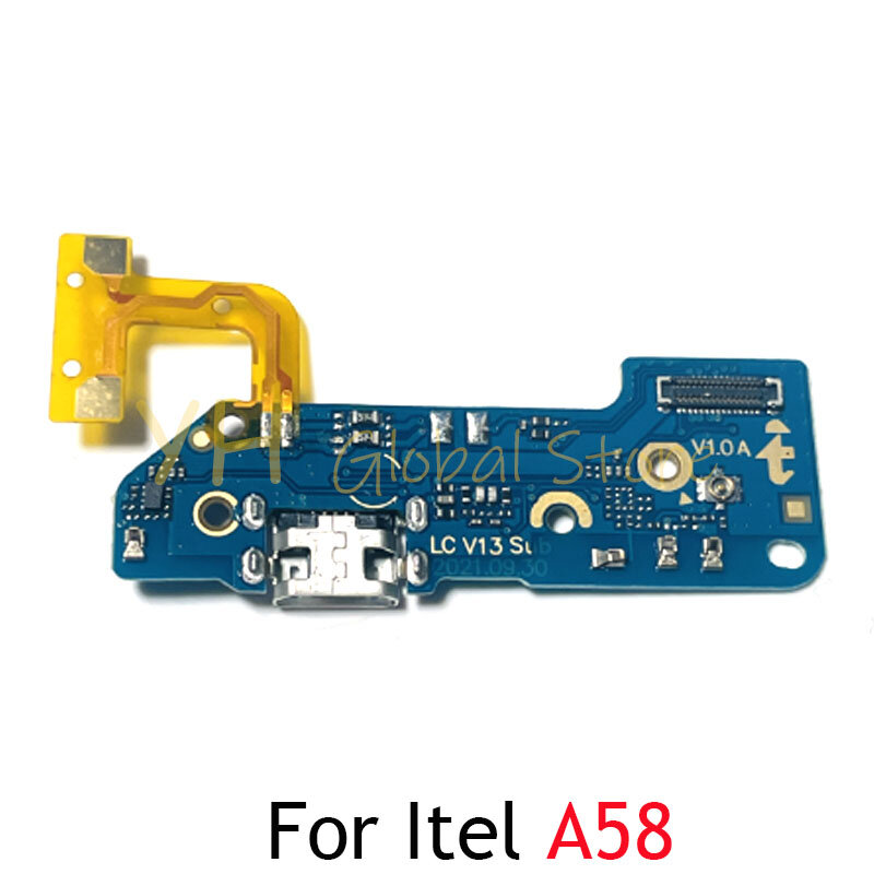 Per Itel A48 A49 A58 P37 Pro scheda di ricarica USB Dock Port Flex Cable parti di riparazione