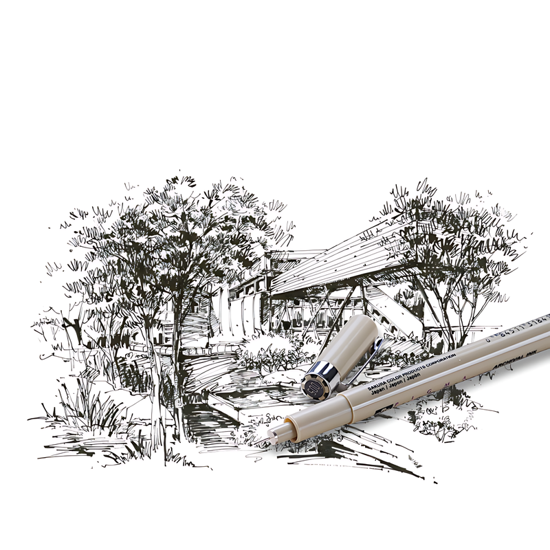 قلم رسم أنيمي مطلي يدويًا من ساكورا ، قلم ميكرون بيجاما ، لوازم رسم مصمم ، 000002 03 04 5 08 001 ، 12