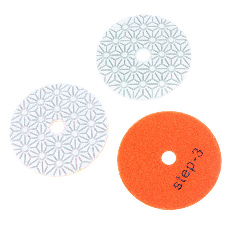 3 шт., полировальные диски для гранита, 4 дюйма, 100 мм
