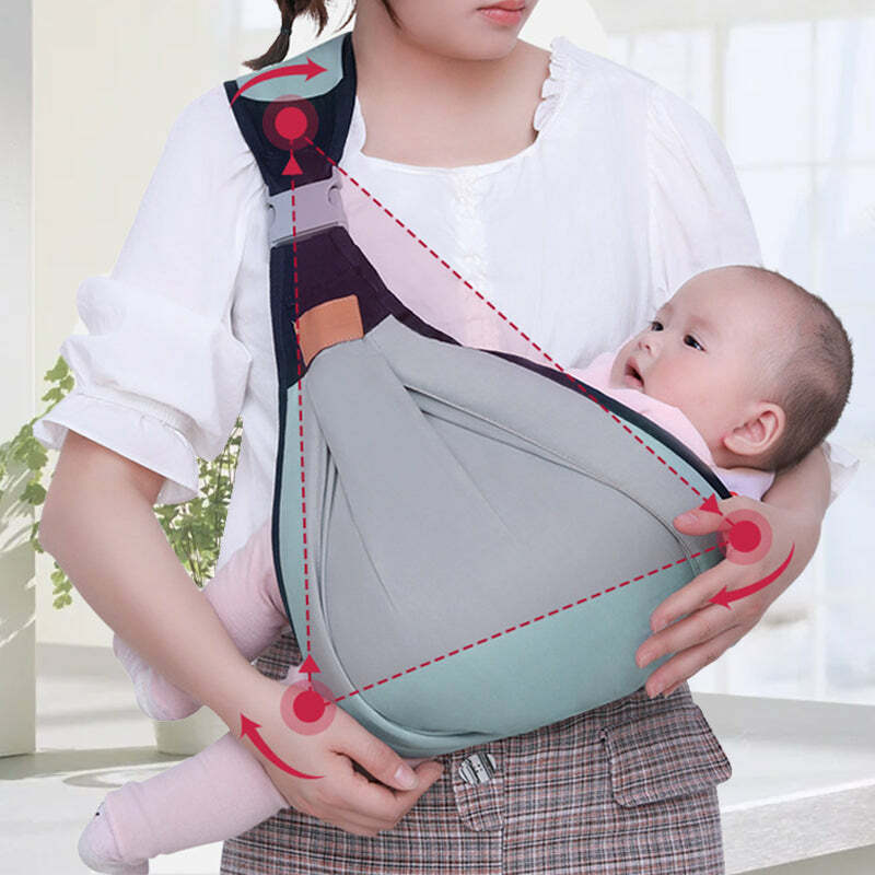 Portabebés ligero con correa de hombro ajustable para bebés, accesorios de viaje multifuncionales para niños pequeños, al aire libre