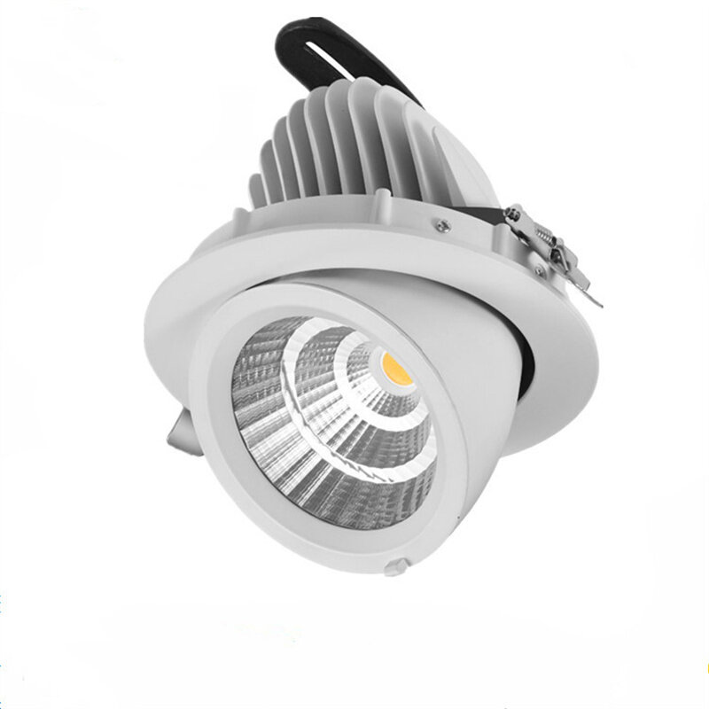 LED trunk light COB LED gimbal light 12W 40W bianco caldo bianco freddo COB LED gimble lamp faretto da incasso a led girevole regolabile