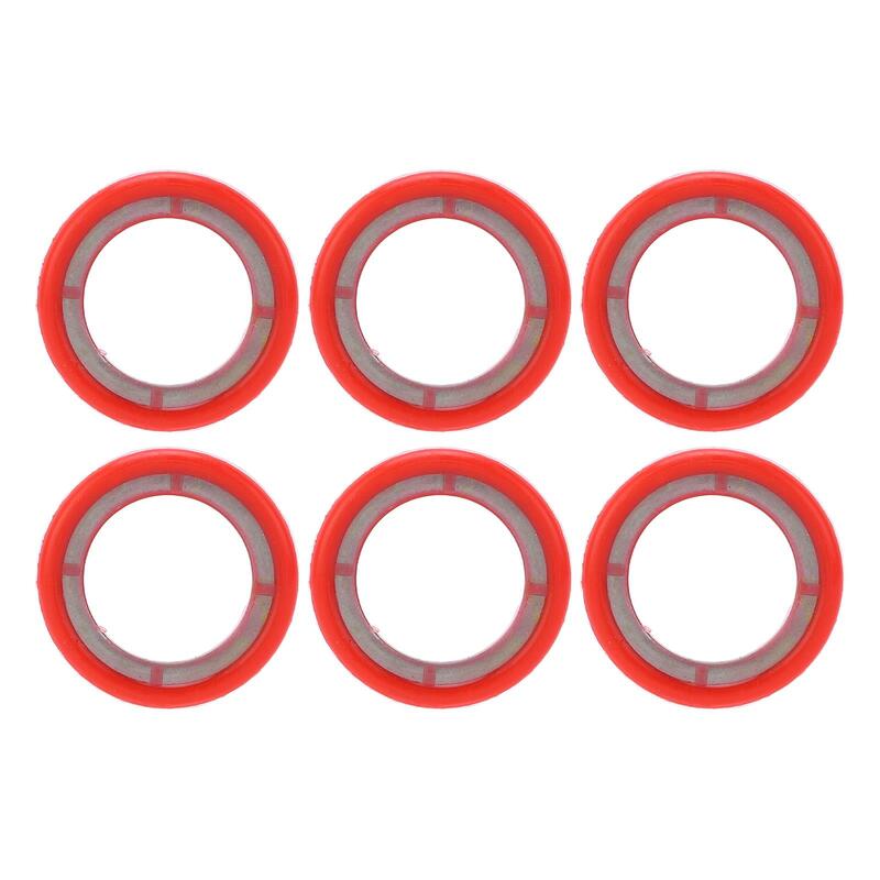 6pcs Gearcase Drain Plug Seal Washer for Mariner Outboard - Rubber Coated Stainless Steel
