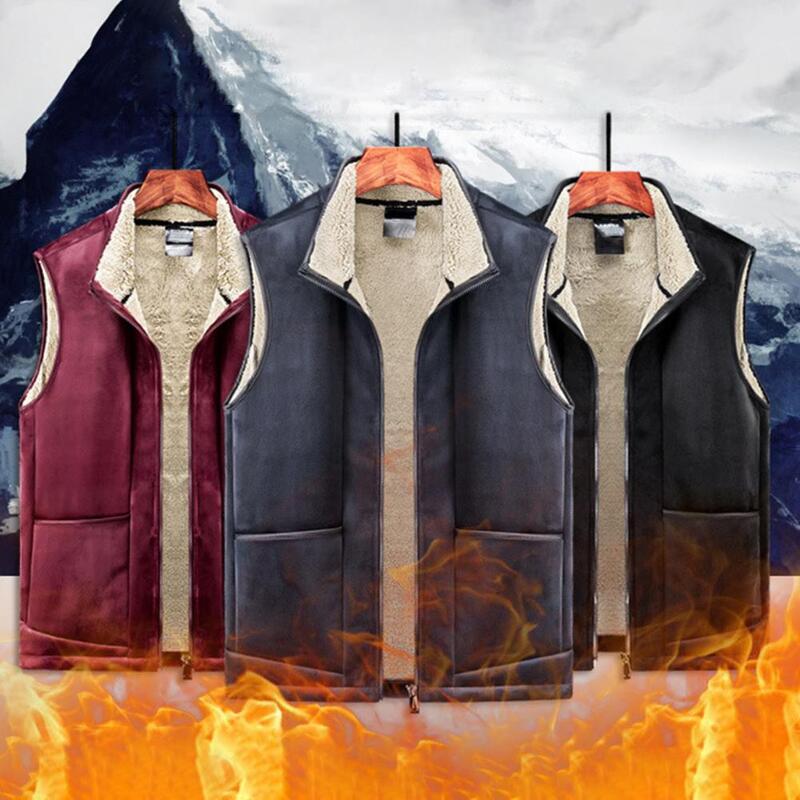 Winter Vest Uitloper Winter Vest Jas Mouwloze Thermische Chic Rits Winter Vest