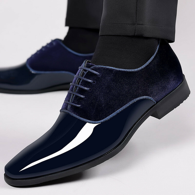 Zapatos de vestir para hombre, esmoquin de cuero de alta calidad, cómodos, formales, de negocios, para verano y otoño, 2023
