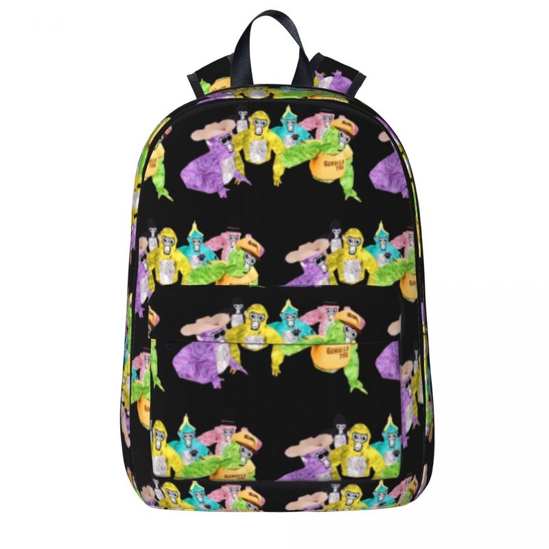 Gorilla Tag Monkey Backpacks for Children, Large Capacity Student PleBag, Initiated Travel Rucksack, Casual School Bag, 1