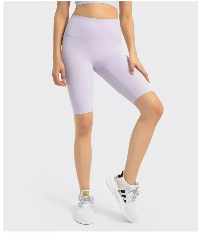 Lemon Align-cintura alta Shorts apertados para mulheres, 5 pontos Running Pants, emagrecimento Yoga Pants, cintura alta, sem linha de estacionamento, 10"
