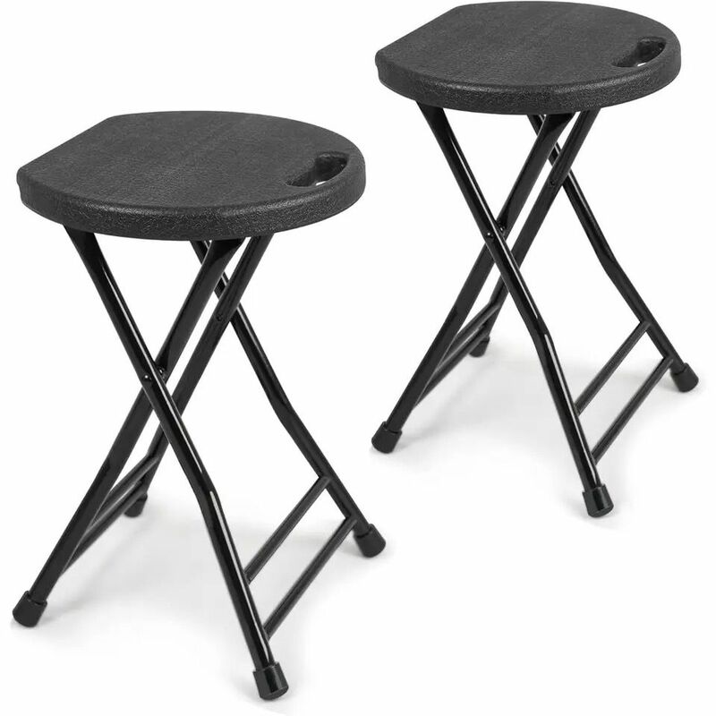 Folding Stool with Handle,Folding Chair,Folding Bar Stool with Non-Slip Feet,Indoor and Outdoor Foldable Stool for Adults