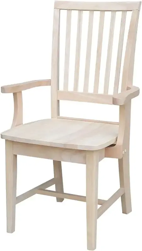 Krzesła do jadalni Mission Side Chair z podłokietnikami, niedokończone