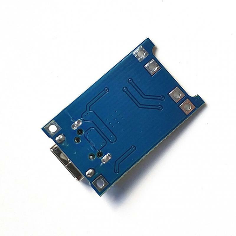 Placa de Proteção de Bateria de Lítio com Módulo Uma Placa, Tipo C, Micro, Carregamento Mini USB, TP4056, 1A, 18650