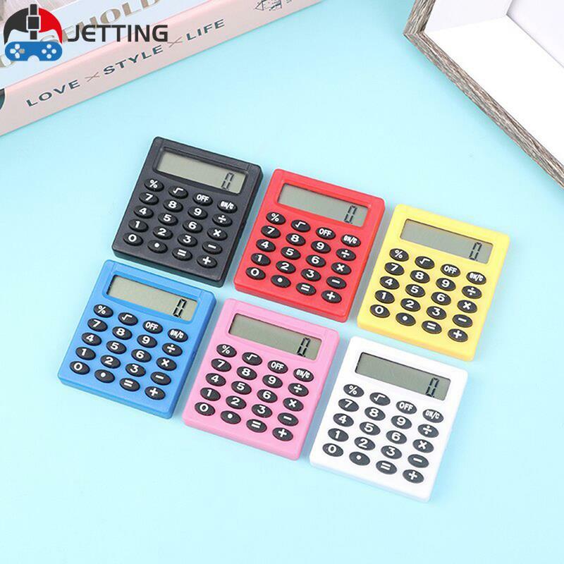 Calculadora plástica quadrada pequena, Multi-Função, Mini Cor, Eletrônica de escritório escolar, 1PC