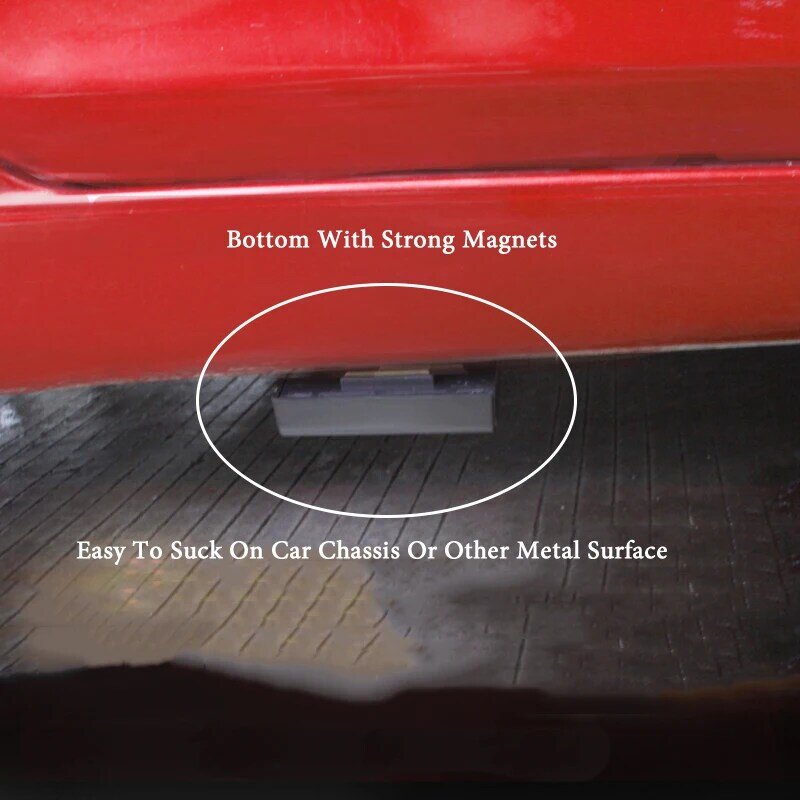 NewCreative Magnetic Black Safe Box Car Key Holder Hidden Storage Secret Outdoor Stash For Home Office Car Truck Caravan