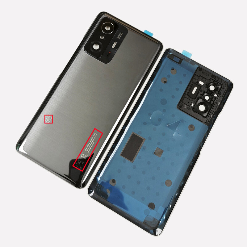 100% Original Glass Back For Xiaomi 11T 5G / 11T Pro 5G Battery Cover Door Back Housing Rear Case Replacement Parts +Camera Lens