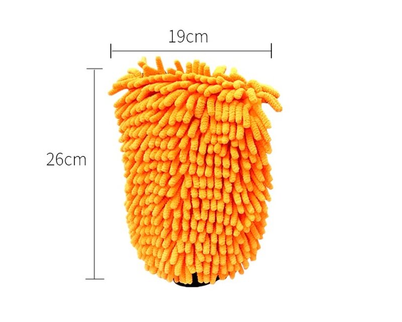 1PCS Waterproof Car Wash Microfiber Chenille Gloves Thick Car Cleaning Mitt Wax Detailing Brush Auto Care Double-faced Glove