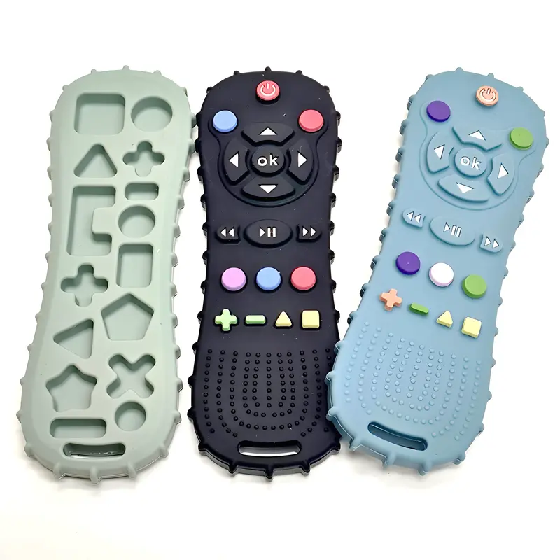 Baby Remote Control massaggiagengive Silicone Baby Anti-mangiare guanti ciuccio braccialetto dentizione bastone mordere giocattoli