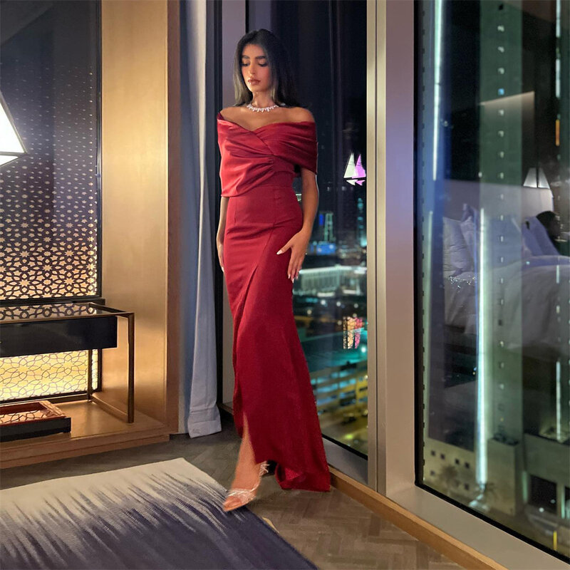 MOBUYE-Robe de Bal Fendue et Élégante pour Femme, Tenue de Soirée à la Mode Arabe de Dubaï, 2024