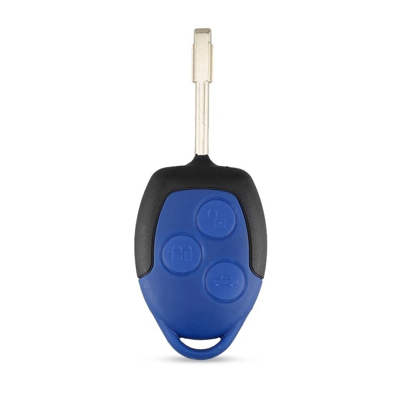 ECOTOOL-carcasa de llave de Control remoto para Ford A17, carcasa azul de repuesto, 3 botones, Transit Connect Set