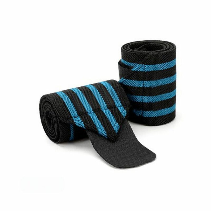 Muñequera para levantamiento de pesas, banda de entrenamiento para gimnasio, muñequeras con lazo para el pulgar, Vendaje deportivo, 1 par