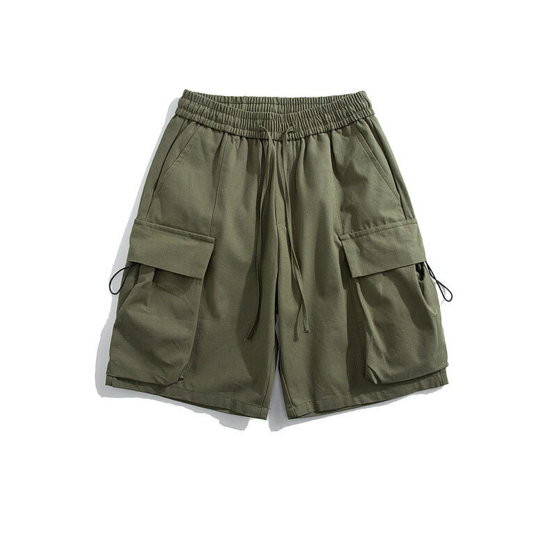 Amerikaanse Vintage Heren Cargo Shorts Zomer Mode All-In-One Cargo Broek Heren Shorts Oversized Casual Heren Shorts Heren Kleding