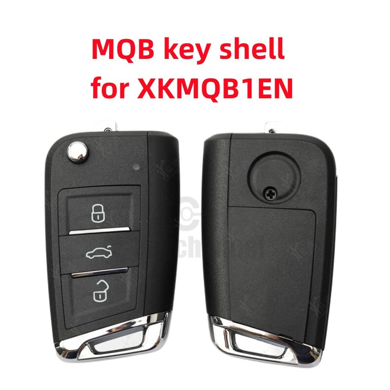 Keychannel เคสรีโมทฝาพับ3รีโมทกุญแจรถยนต์1ชิ้น, เคสสำหรับรีโมท xvdi MQB ปลอกอะไหล่สำหรับรีโมท XKMQB1EN xhorse