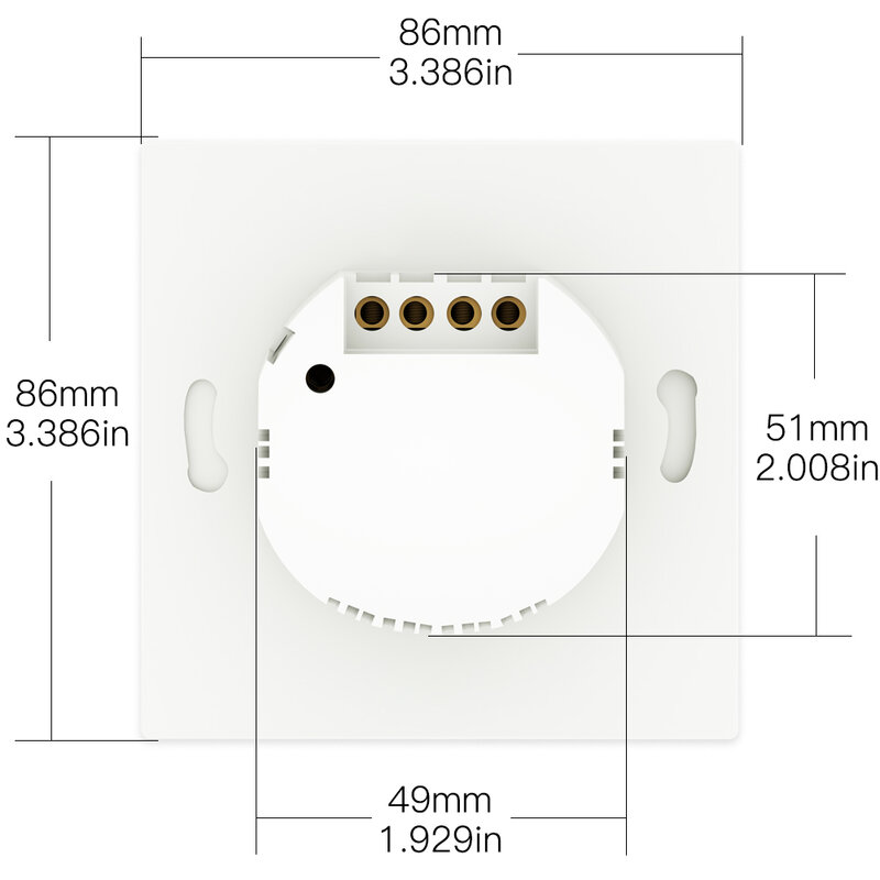 MOES WiFi Smart Wall Light Switch RF433 Tombol Tekan Pemancar Smart Life Remote Control Aplikasi Tuya Bekerja dengan Alexa Google Home