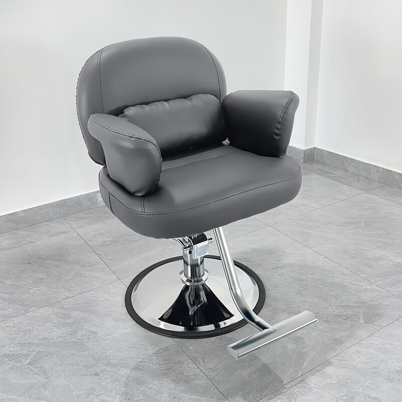 Kursi tempat pangkas rambut mewah, furnitur Modern penata rambut manikur, kursi tukang cukur profesional