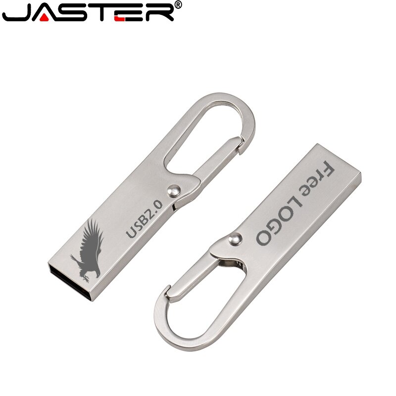 JASTER USB flash drive Botão Metal USB 2.0 pen drive 4GB 8GB 16GB 32GB 64GB 128GB Pendrive Micro USB Memory Stick U disk
