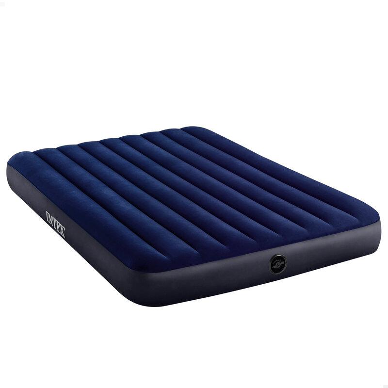 INTEX hard-Beam Classic Downy Single air bed, inflatable mattress bed, inflatable camping mattress, inflatable mattress