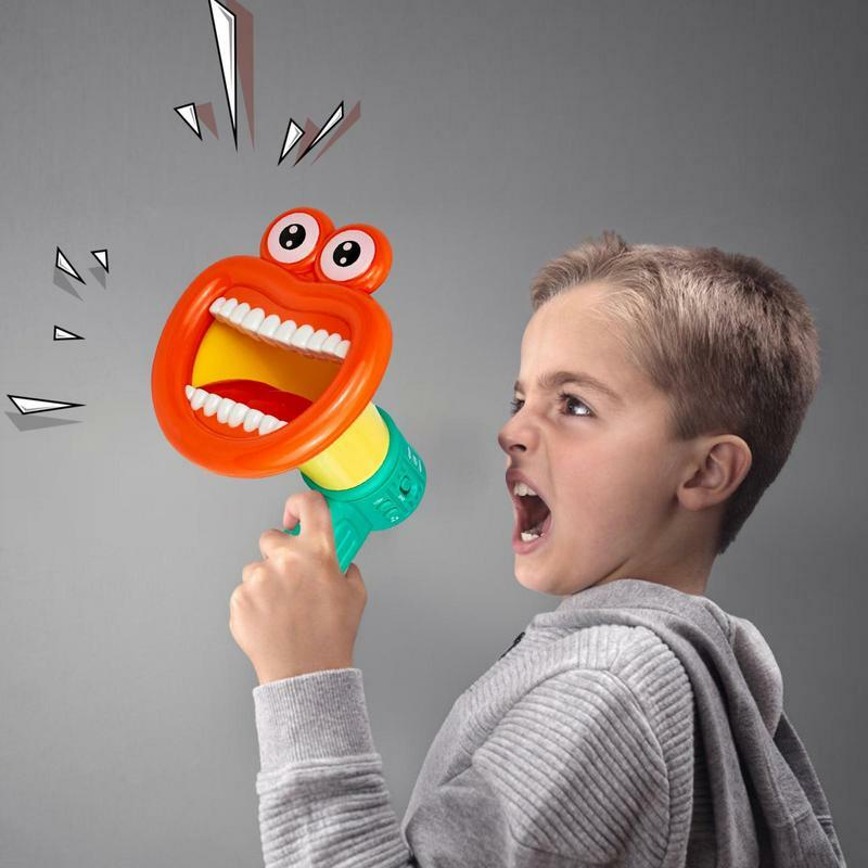 Zabawna zmieniarka głosu zabawka z ręcznym głośnikiem do nagrywania inteligentnego mikrofonu na nowatorskie prezenty urodzinowe dla dzieci