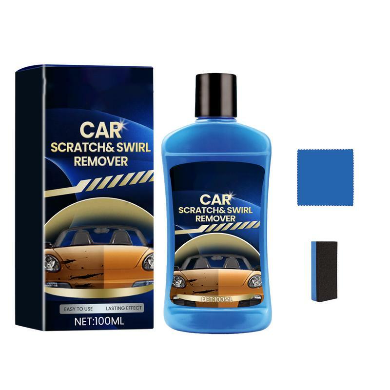 Средство для удаления царапин в автомобиле, составное средство для удаления царапин, полировка 100 мл, соединение для удаления царапин в автомобилях с тканью и губкой, восстанавливающая краска