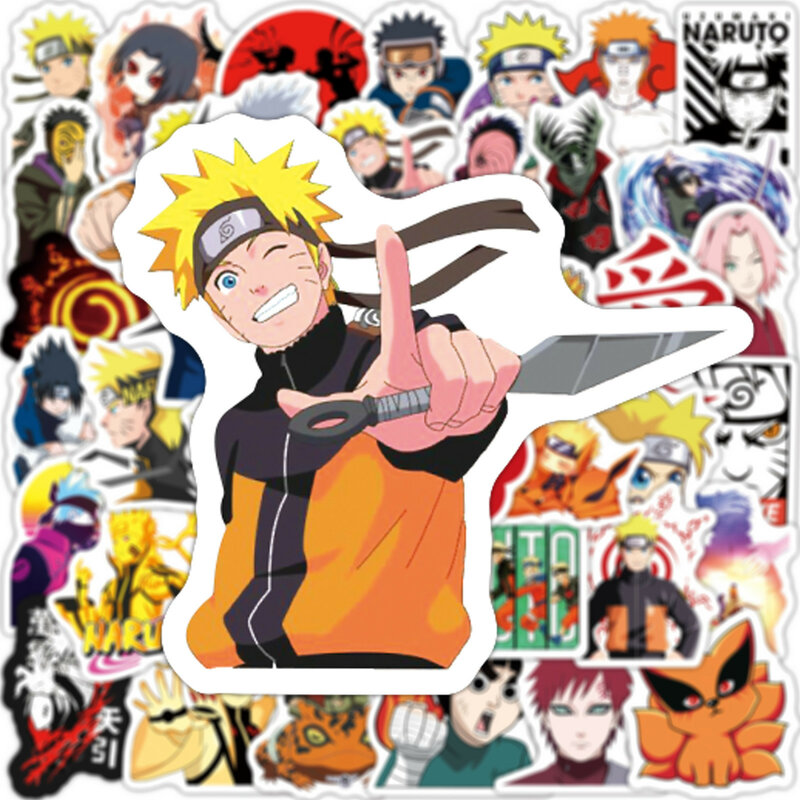 10/50/100 Stuks Anime Naruto Stickers Voor Laptop Graffiti Koffer Auto Waterdicht Cartoon Sticker Decal Kinderen Speelgoed gift