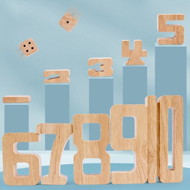 3년 이상 귀여운 나무 스태커 퍼즐 교육 균형 활동 장난감