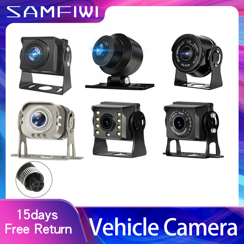 Caméra de vision nocturne IR pour voiture, caméras de recul pour camion, accessoires de stationnement pour remorque, 12-24V, HD, AHD, 514 up